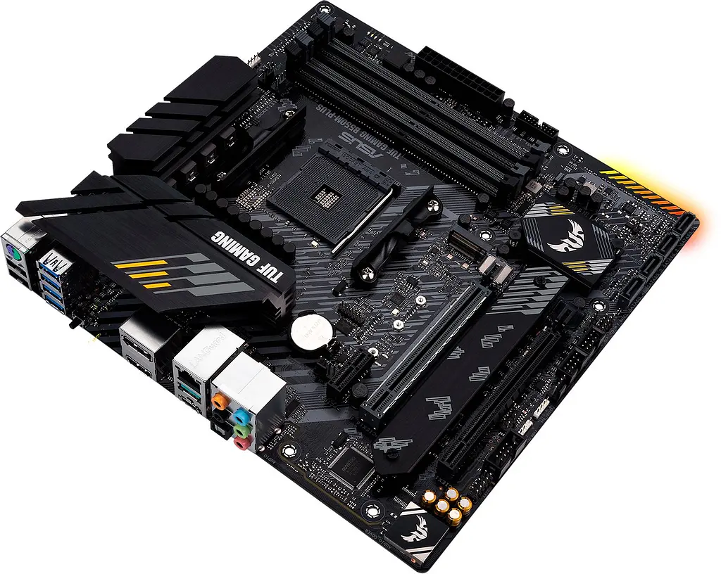 ASUS Материнська плата TUF GAMING B550M-PLUS sAM4 B550 4xDDR4 M.2 HDMI DP mATX - фото 5