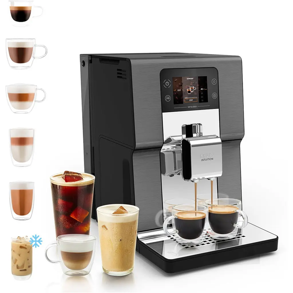 Кавомашина Krups Intuition Experience Hot&Cold, 3л, сріблясто-чорна (EA879NE0) - фото 6