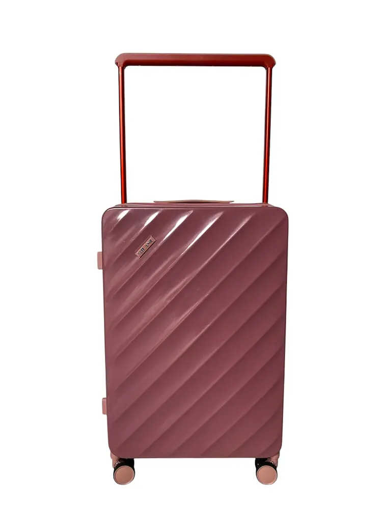 Валіза середня (M) Milano bag 015 полікарбонат Рожеве золото - фото 5