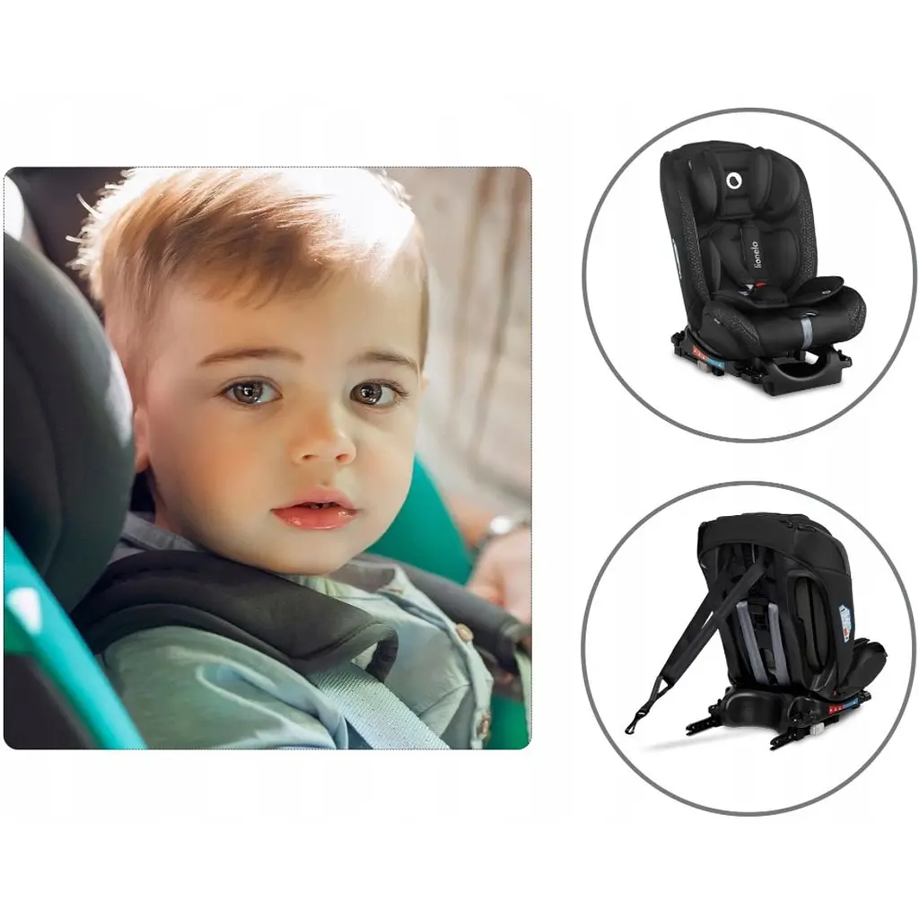 Автокресло Lionelo Sander Isofix 0-36 кг Black - фото 8