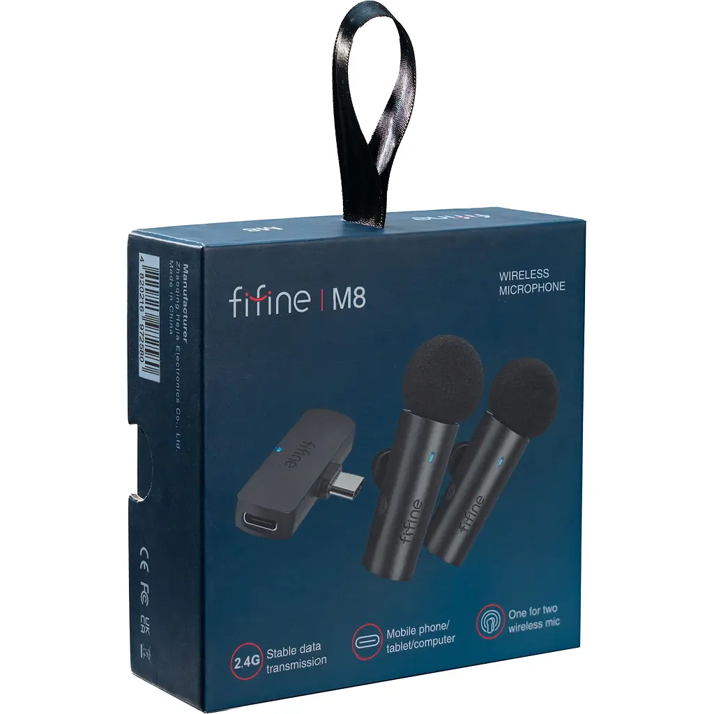 Мікрофон Fifine безпровідний петличний (M8) - фото 4