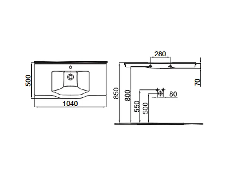 Раковина IDEVIT Neo Classic 3301-1005-0088 - фото 3