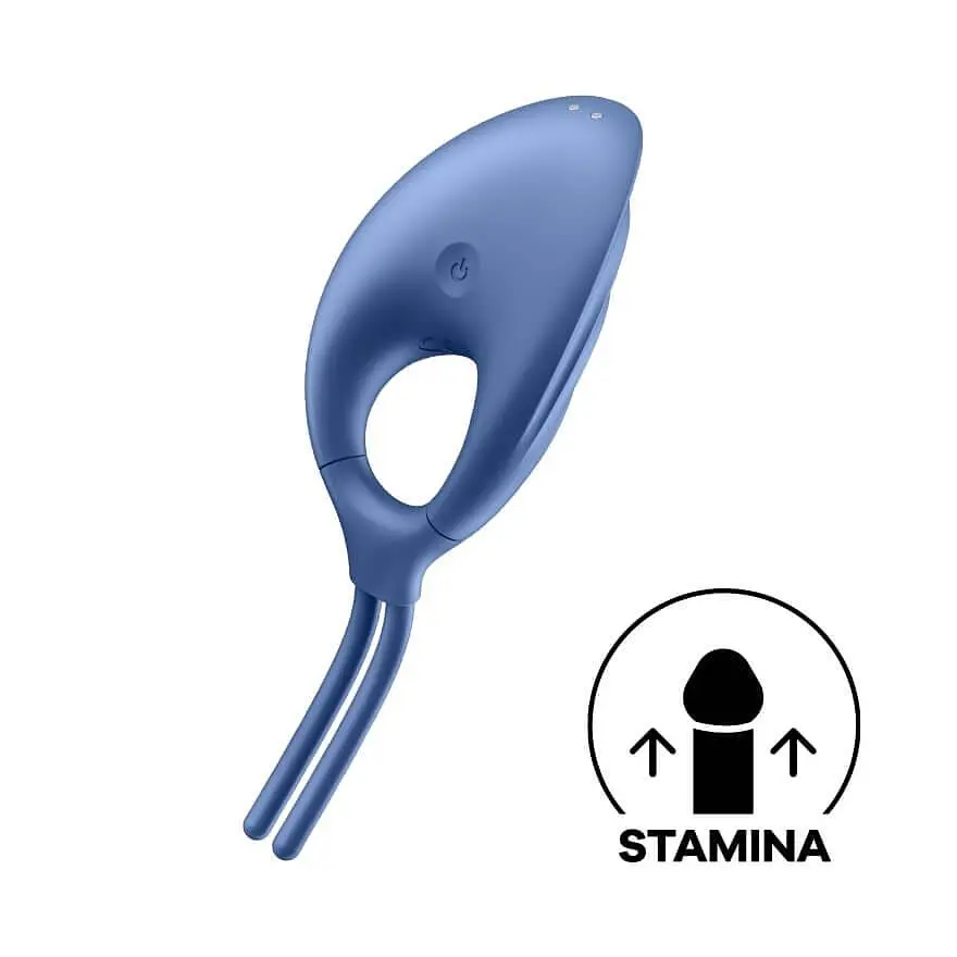 Віброкільце Satisfyer Swordsman 14.2 см синій - фото 4