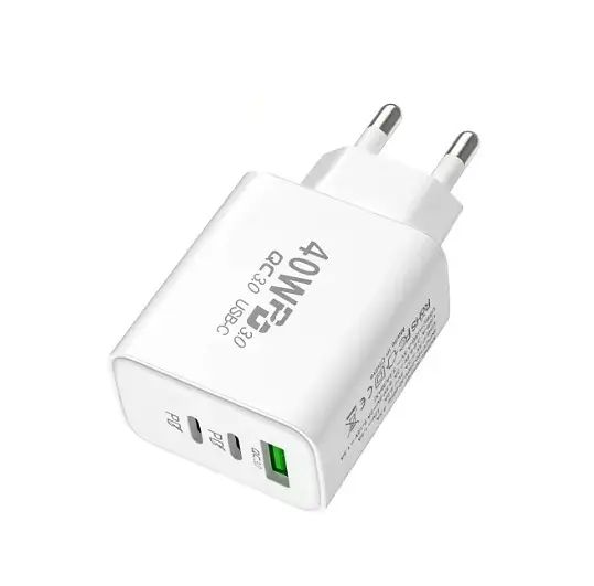 Зарядний пристрій No Brand PD + QC3.0 40W Білий (SH0000397) - фото 2