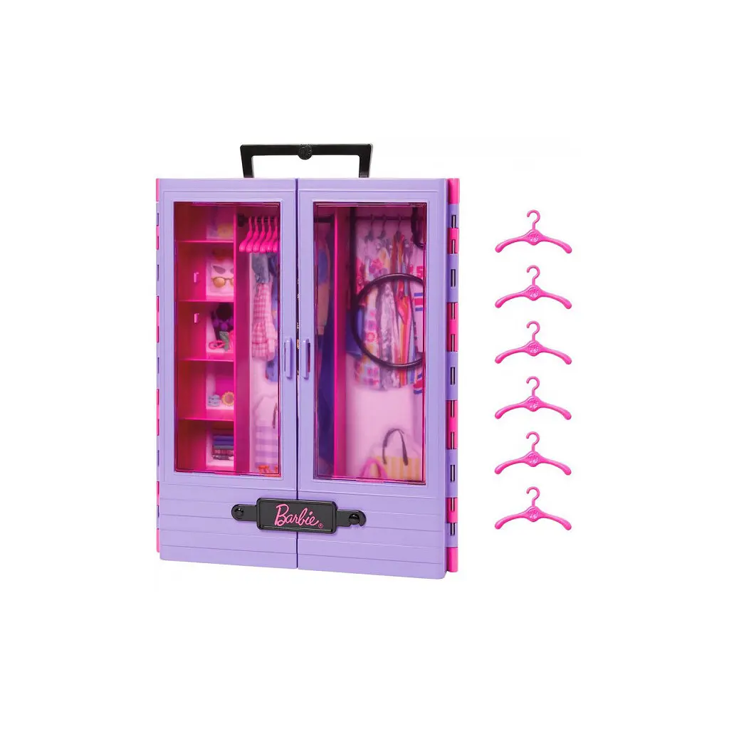 Ігровий набір Barbie Бузкова шафа для одягу (HJL65) - фото 2