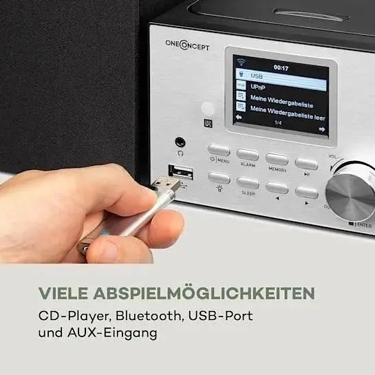Компактная стереосистема OneConcept Streamo интернет-радио (10033706) - фото 6