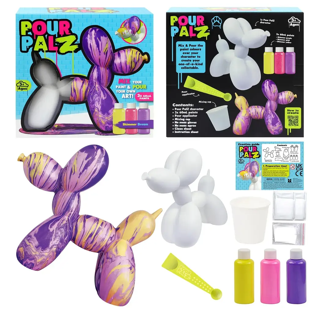 Набор для творчества ToyMonster Pour Palz Balloon Dog Блеск и мерцание (GS-G22188) - фото 4