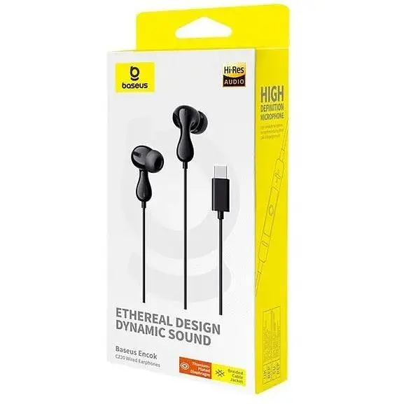 Наушники проводнын Baseus Encok CZ20 черные - фото 5