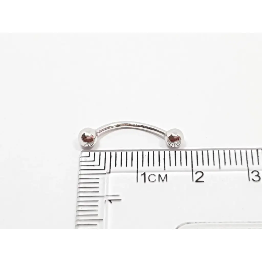 Срібна сережка для пірсингу брови/пупка Dear. 7006С - фото 2