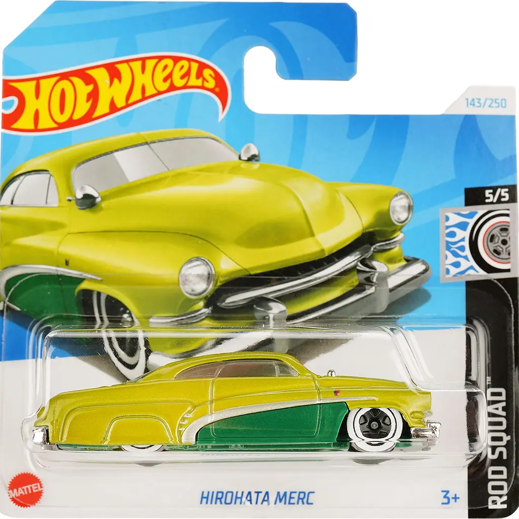 Набір: Базова машинка Hot Wheels Rod Squad Hirohata Merc салатова (5785) + Базова машинка Hot Wheels HW Green Speed Ford Performance Supervan 4 синя (5785) - фото 2