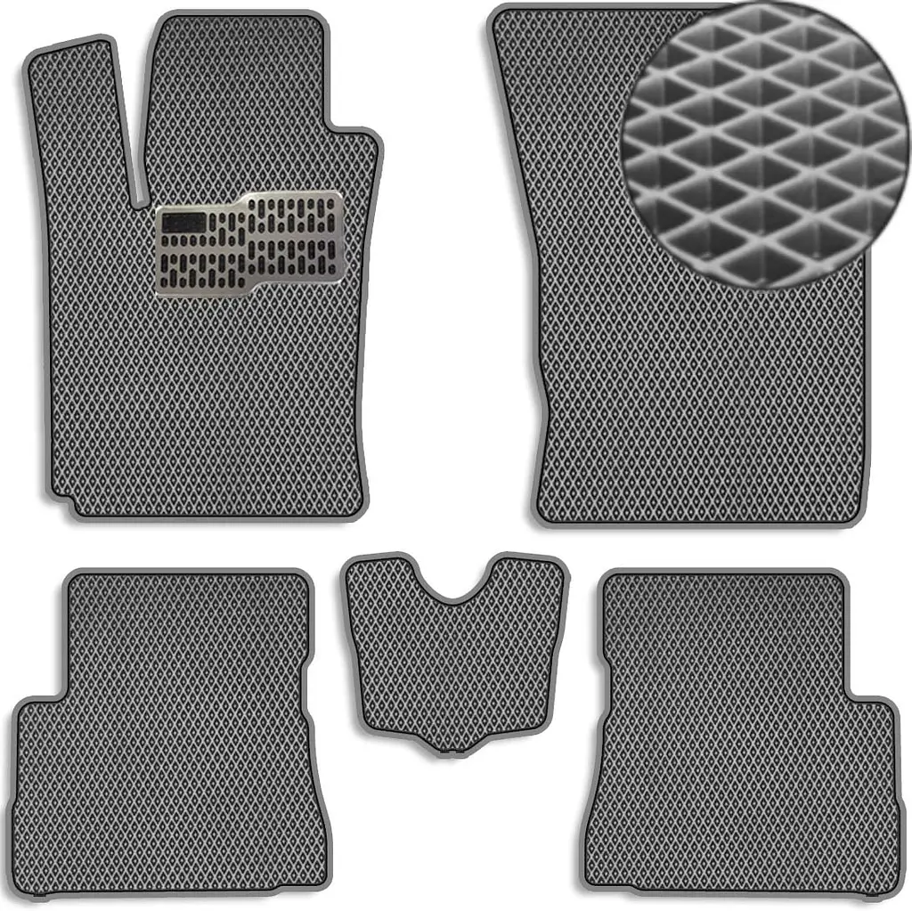 Килимки в салон EVA для Hyundai Getz 2005-2008 з підп'ятником Сірі 5 шт