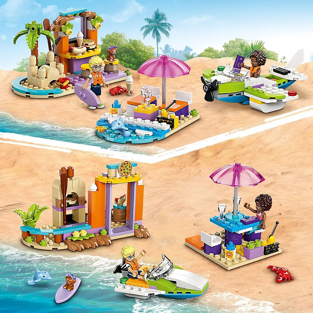 Конструктор LEGO Friends Творча валіза для подорожей і відпочинку на пляжі 188 деталей (42672) - фото 7