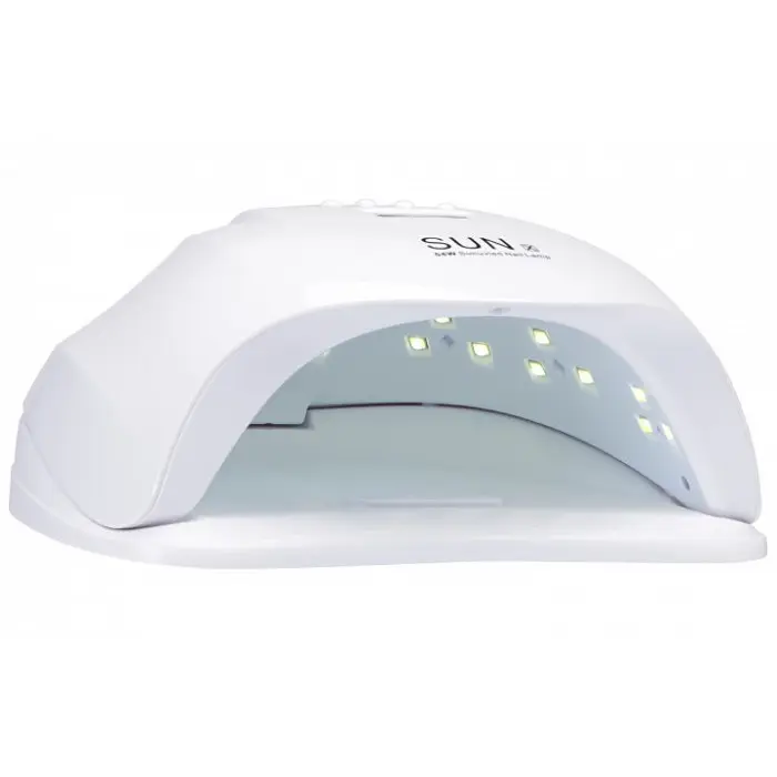 Лед уф лампа для нарощування нігтів та сушіння гель лаку біла LED UV SUN X 54вт - фото 6