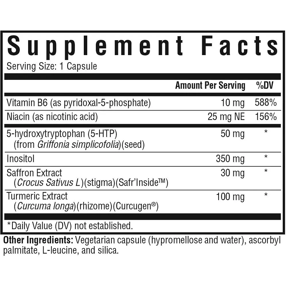 Комплекс підвищення серотоніну Seeking Health Serotonin Nutrients 60 вегетаріанських капсул - фото 2