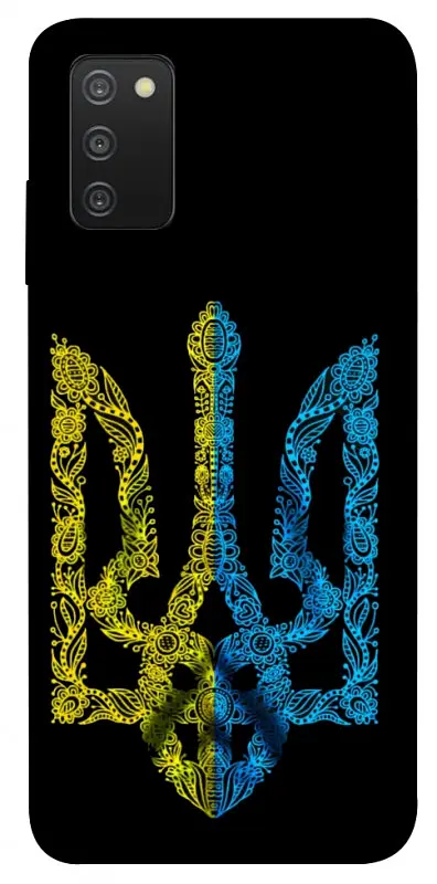 TPU чохол Demsky Жовтоблакитний герб для Samsung Galaxy A03s