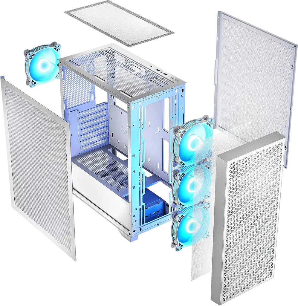 Корпус LogicConcept Dart Pro ARGB Midi White (AT-DART-PRO-ARGB-20) - фото 5