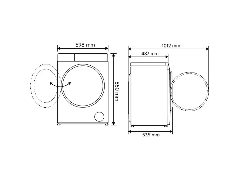 Пральна машина автоматична Mijia Front Load Washer 8kg (WM080MJA08UA) - фото 11