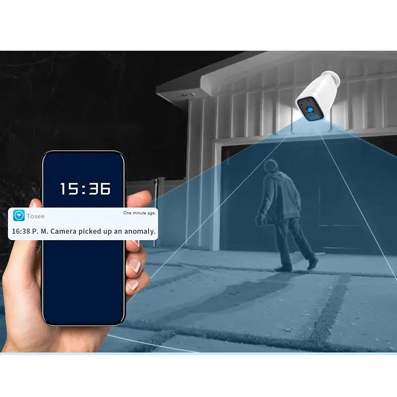 Wifi камера з великим акумулятором 12000 мАг, до 1 місяця автономної роботи Nectronix ZC-PC206, вулична, із записом (100386) - фото 6