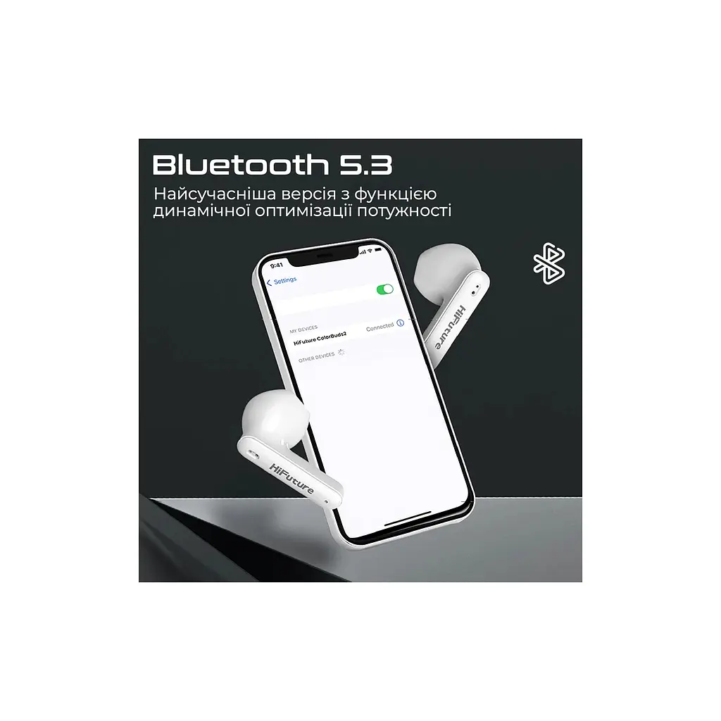 Навушники HiFuture ColorBuds2 White (colorbuds2.white) - фото 2