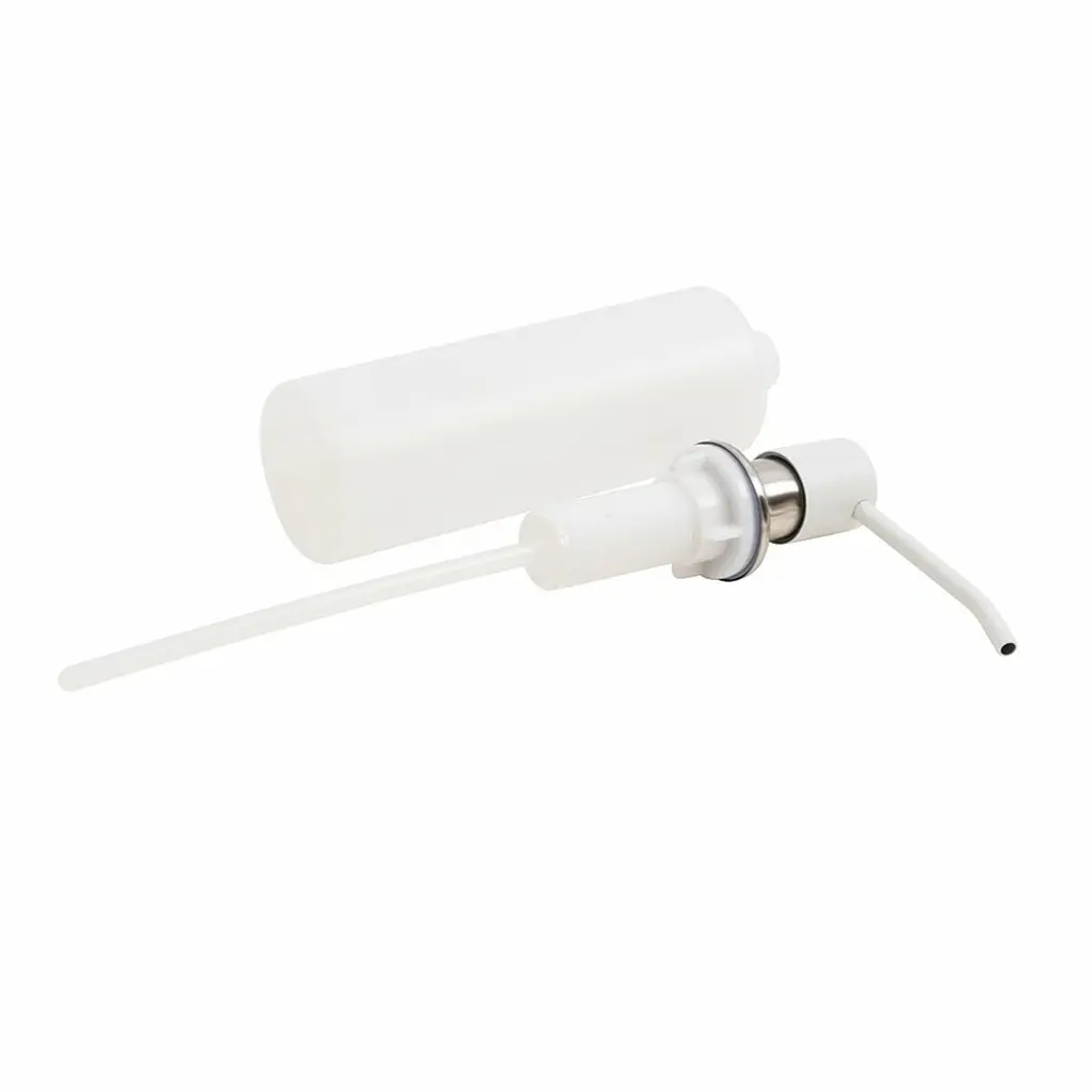 Дозатор миючого засобу Platinum Brushed SA001 білий, Білий - фото 2
