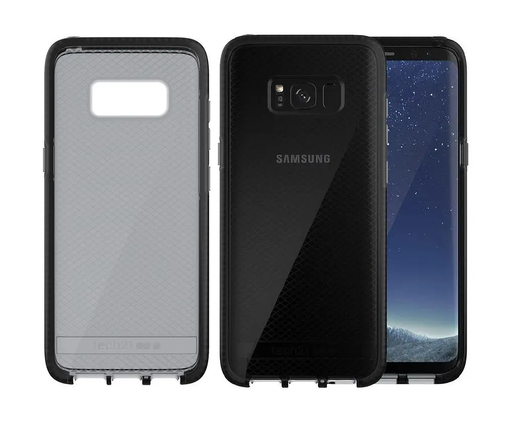 Чохол протиударний Tech21 Liquid Crystal Evo Check для Samsung S8+ Plus SM-G955U Black