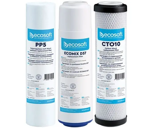 Ecosoft Replaceable Filter Pack, Екосфофт, Набір змінних картриджів для потрійних фільтрів - фото 3