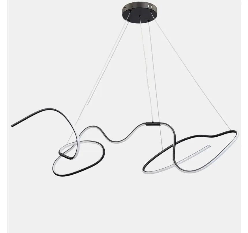 Світлодіодна люстра підвісна Artlight 51020S-BK, 78 Вт, чорна - фото 3