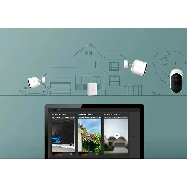 Камера видеонаблюдения іMіLав EC4 Outdoor Security Camera [CMSXJ31A] + Gateway Global EU [62833] - фото 7