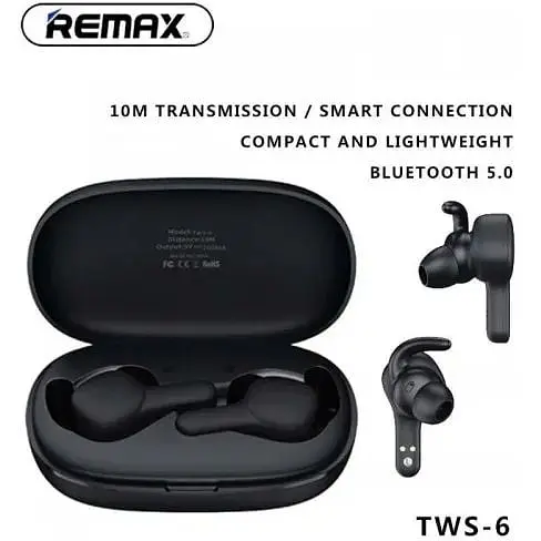 Навушники Remax True Bluetooth TWS-6 Hi-Fi BT5.0, 4 Hours - фото 5