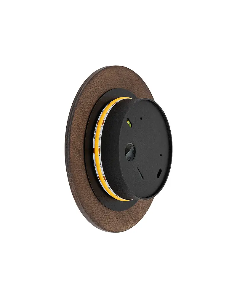 Бра, настенный светильник Nowodvorski 11288 Ring Timber S LED 1x7W 3000K 60Lm IP20 коричневый - фото 5