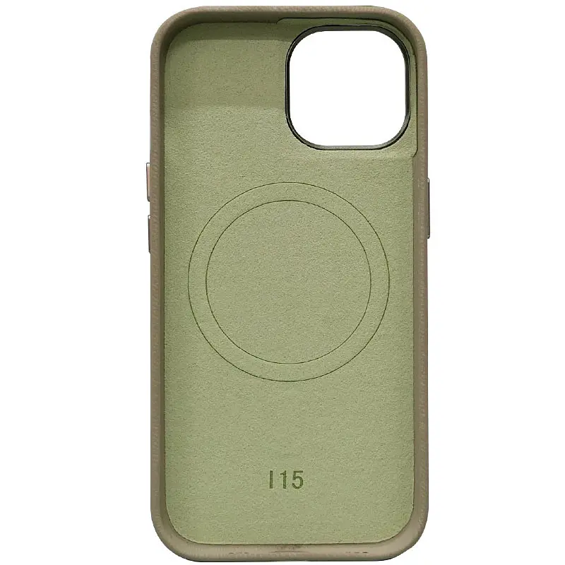Чохол Denim with MagSafe для Apple iPhone 15 (6.1) Olive - фото 3