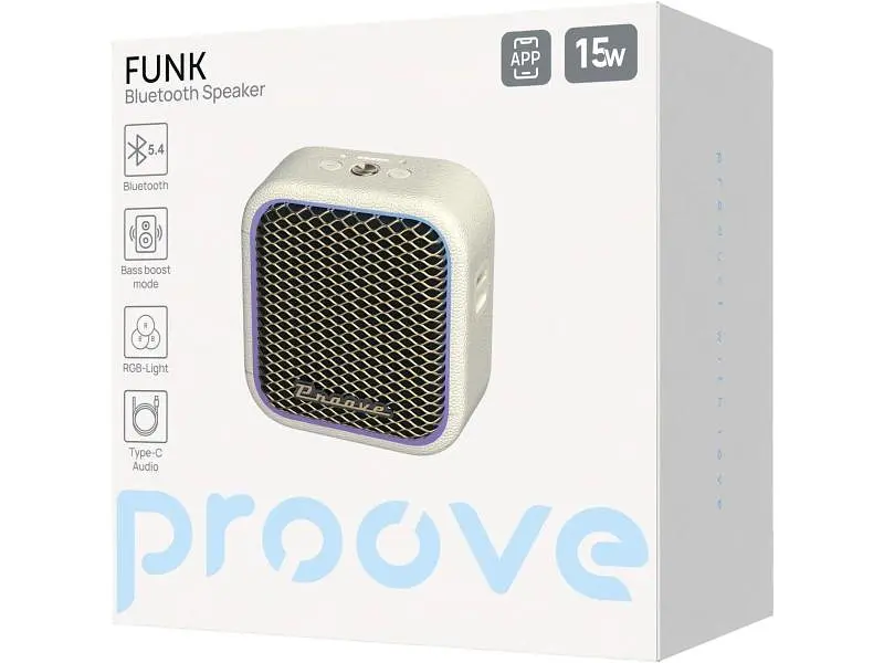 Портативна колонка Proove Funk 15W Beige/Gold (PSFN1501AP22) - фото 4