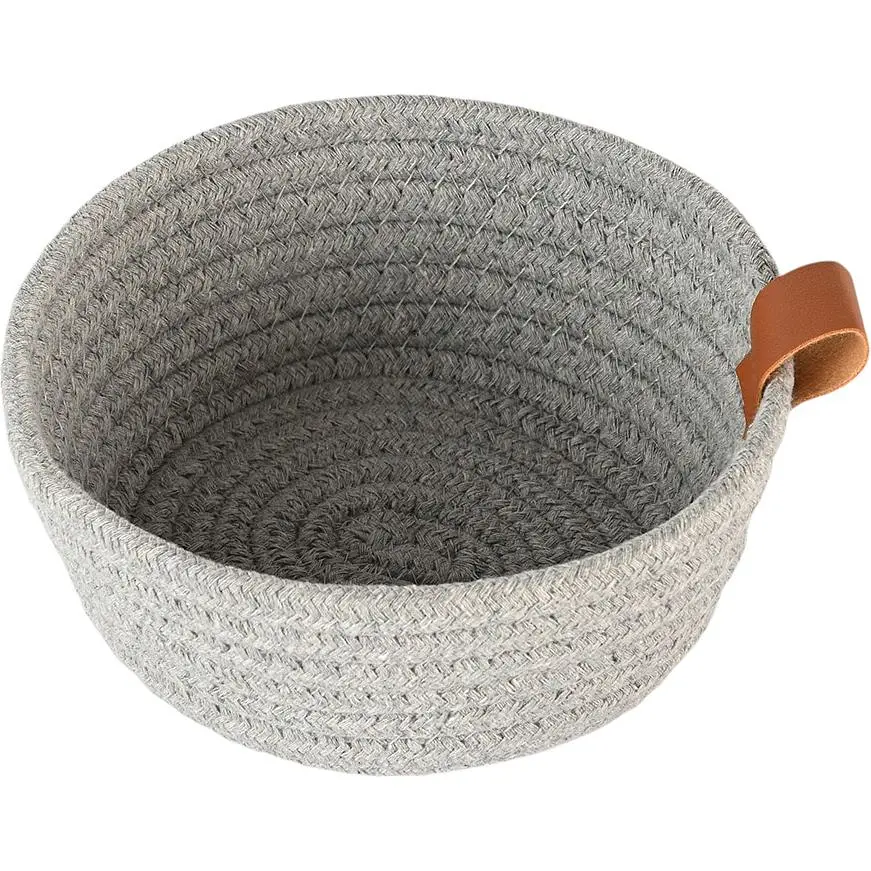 Корзина плетеная МВМ My Home (MVM) TH-33 S 16х6.5 см серая (TH-33 S GRAY) - фото 4