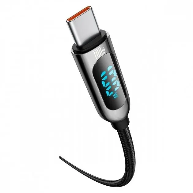 Кабель Baseus Display Cable Type-C to Type-C 100W 2m CATSK-C01 Black - фото 2