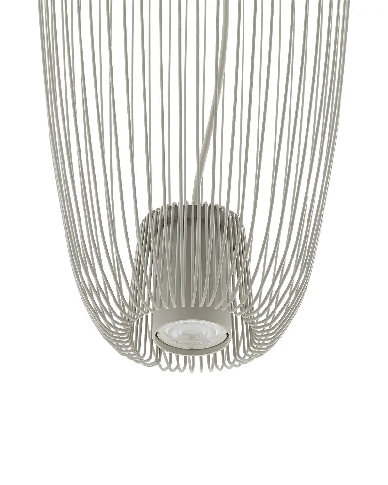 Подвесной светильник, люстра Nowodvorski 11242 Pumpkin S GU10 1x10W IP20 Светло-серый - фото 5