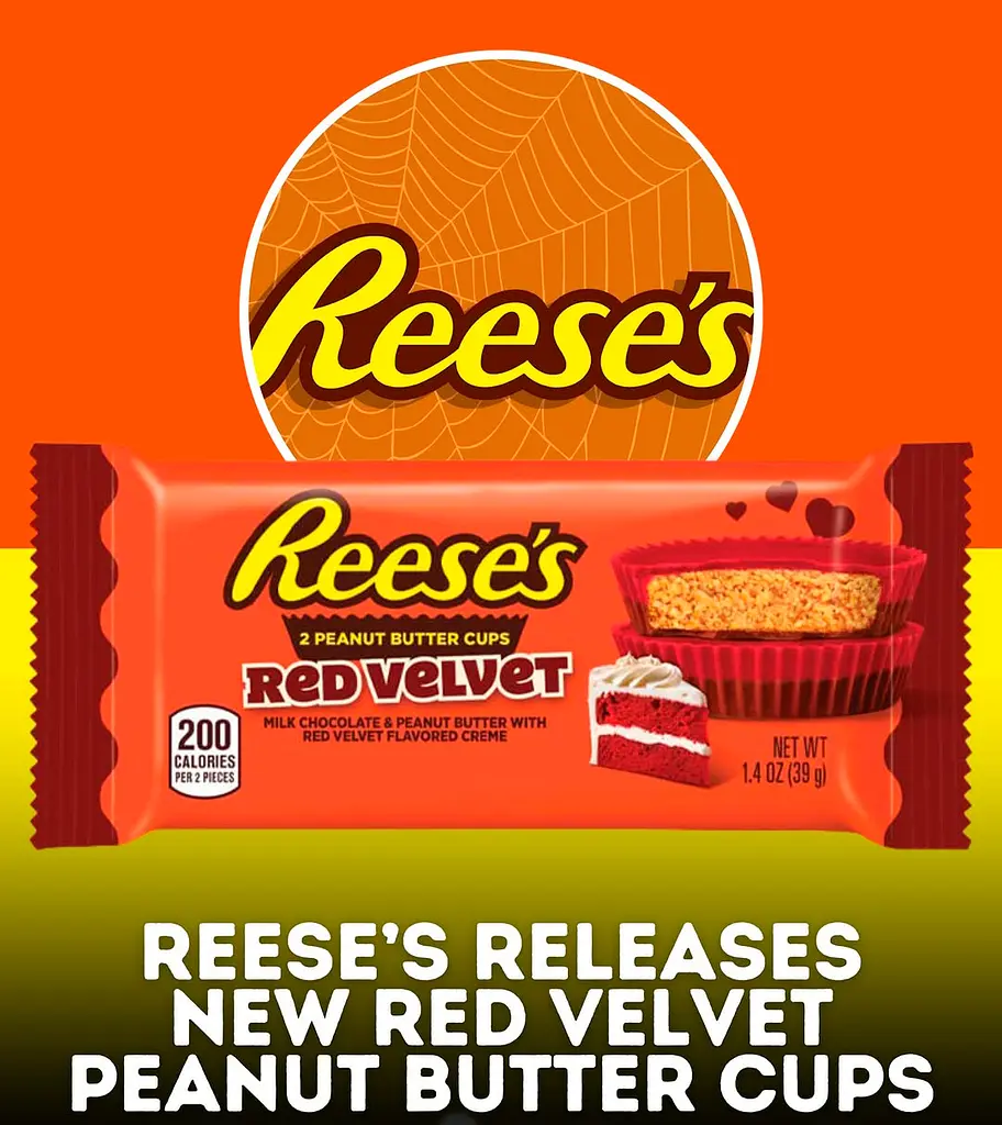 Цукерки Reese's Red Velvet Peanut Butter Cups 40г - фото 8