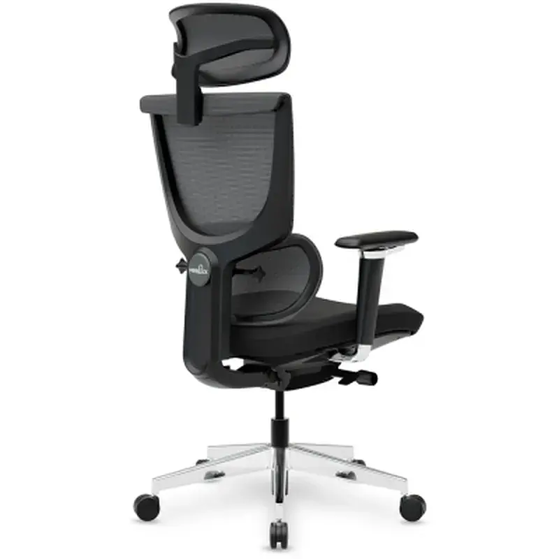 Офісне крісло Mealux S8 Air Fabric Black (HF-S8P F/B) - фото 8