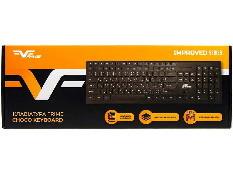 Клавіатура Frime Choco Keyboard Black USB (FKBB0223) - фото 4