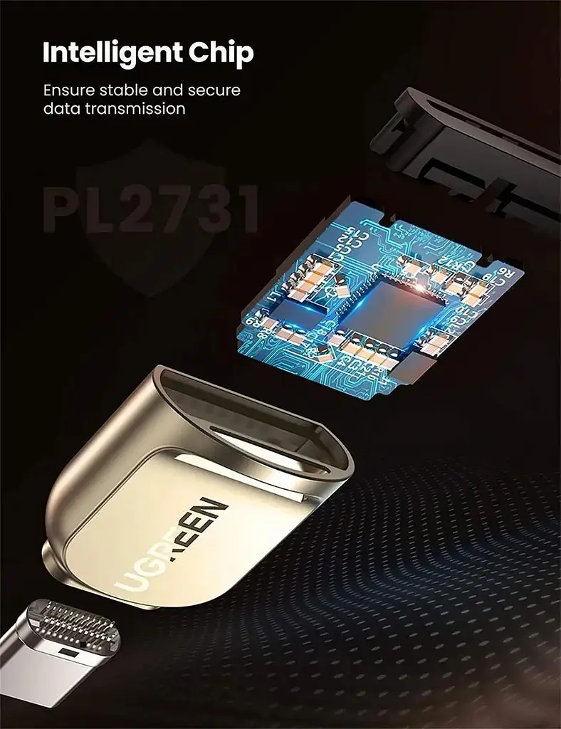 Картрідер USB-C UGREEN CM331 пристрій читання карт Micro SD Тип C TF 2Tb 5Gbps Light Golden (80124) - фото 5