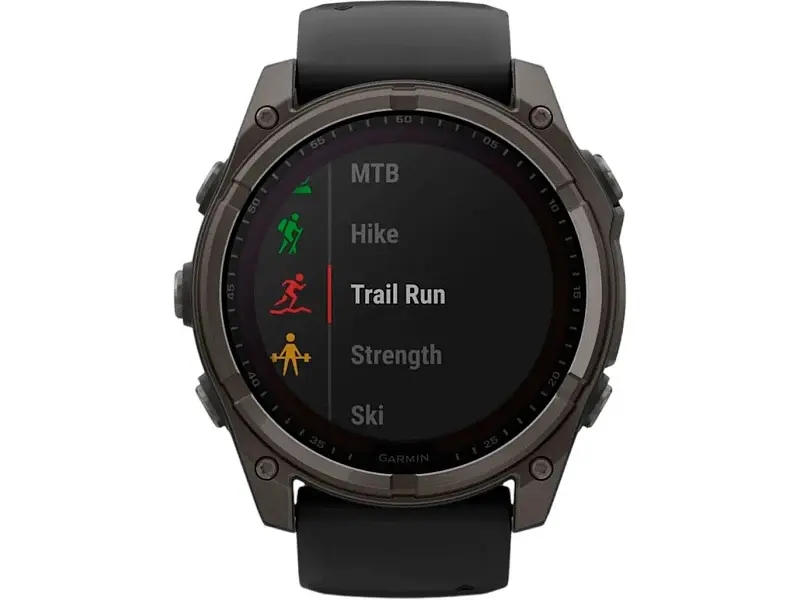 Спортивний годинник Garmin Fenix 8 51mm Solar Sapphire Carbon Gray DLC Titanium w. Black/Pebble Gray S. Band (010-02907-10/11) - фото 8