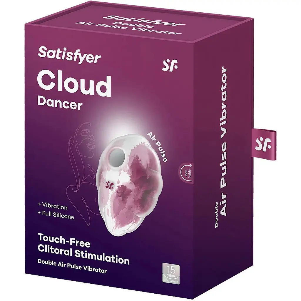 Вакуумный стимулятор с вибрацией Satisfyer Cloud Dancer Red - фото 6