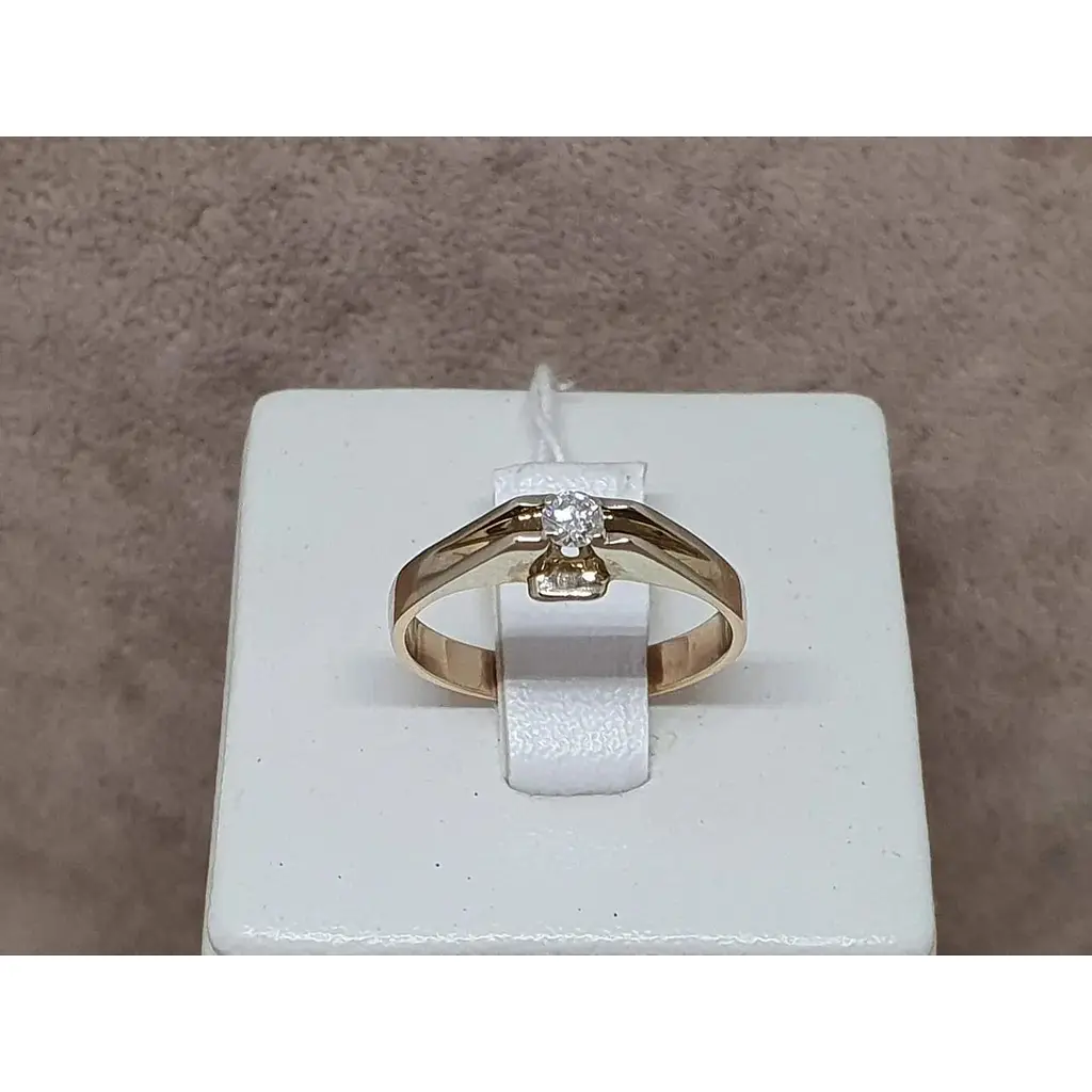 Золоте кільце Гаразд з діамантом. 302399 18 - фото 3