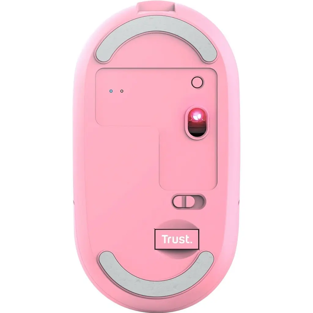 Мышь Trust Puck Rechargeable Wireless Ultra-Thin Silent Pink (24125) [93106] - фото 3
