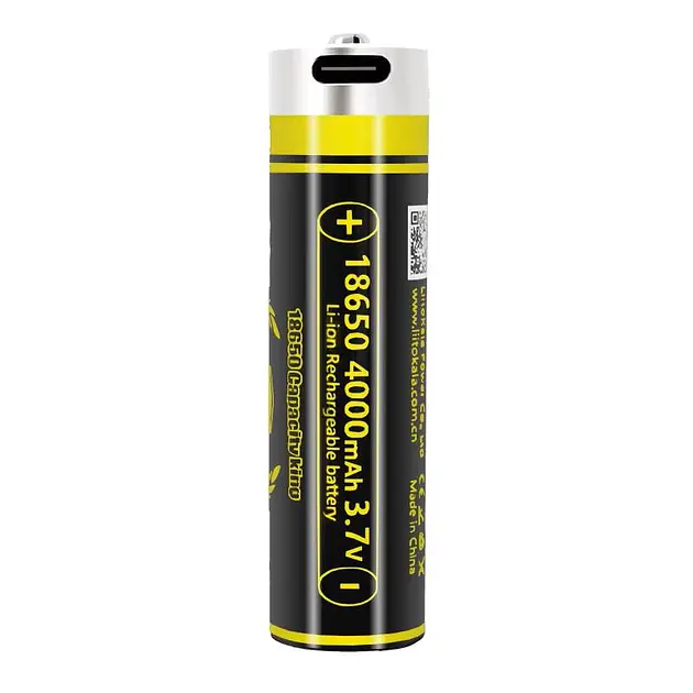 АкумуляторLiitoKala 18650 4000mAh 3.7V Li-ion KING4000 Type-C (2663308014) - фото 3