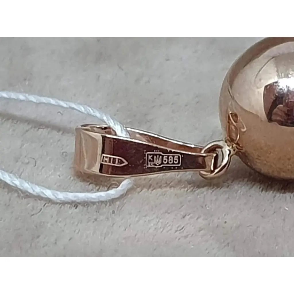 Золота підвіска Favoritum Кулька. 310328_9 - фото 4