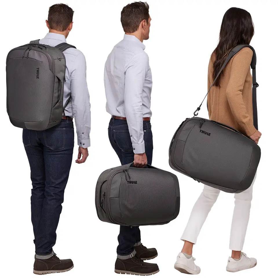 Рюкзак Thule Subterra 2 Convertible Carry-On Bag 40L TSD-440 Vetiver сірий (7141743) - фото 4