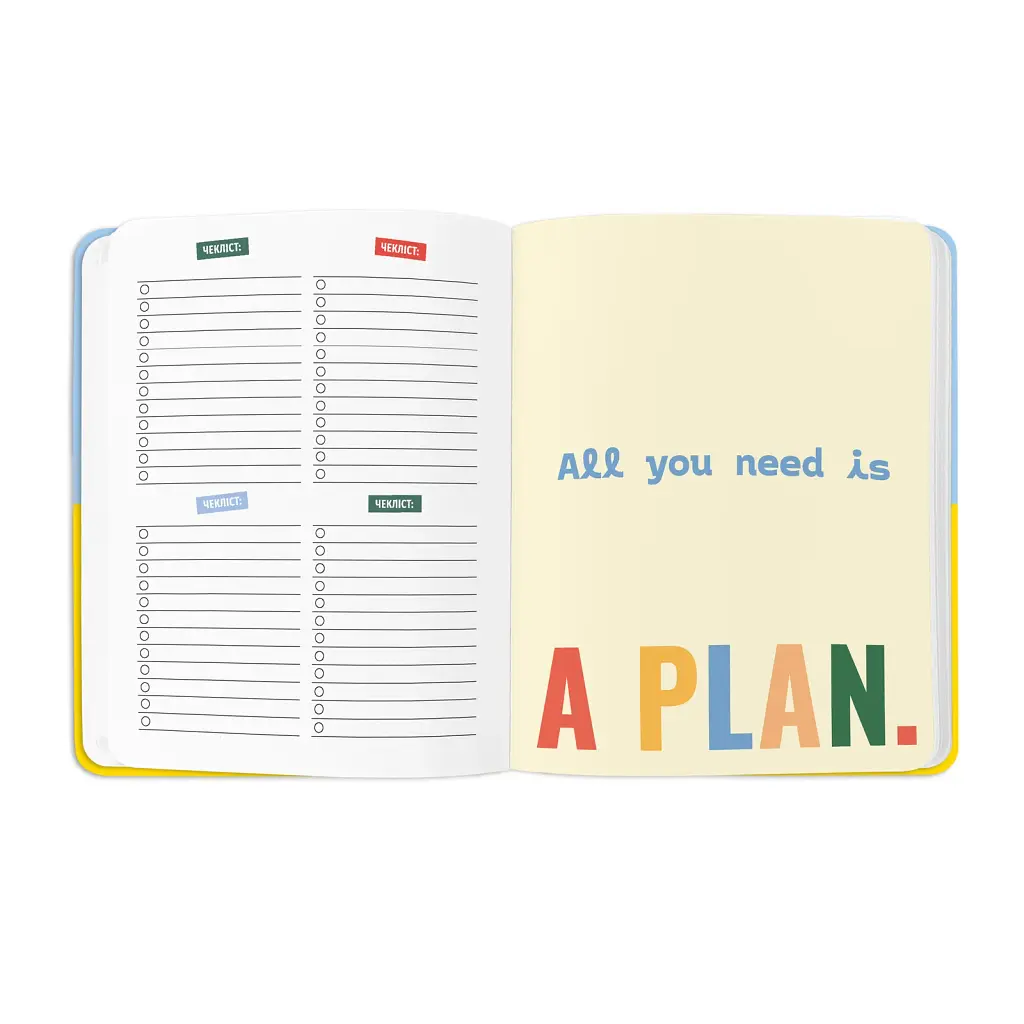 Планер «I HAVE A PLAN» синьо-жовтий - фото 8