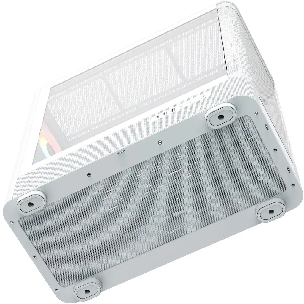 Корпус Modecom VOLCANO AQ500 ARGB MIDI FRONT LCD 6,2”, 4x120 мм fans WHITE без БЖ ATX (MC-A-AQ500-4FA-W) - фото 5