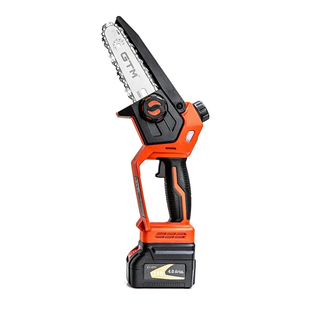 Ланцюгова пила GTM CS18/127BL, 18В, шина 5"/12,7см, 4Ah (CS18/127BL KIT) - фото 3