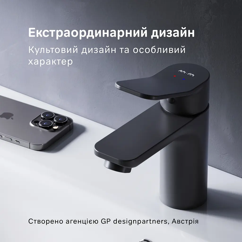 Смеситель для умывальника Am.Pm X-Joy black F85A02122 Черный матовый - фото 2